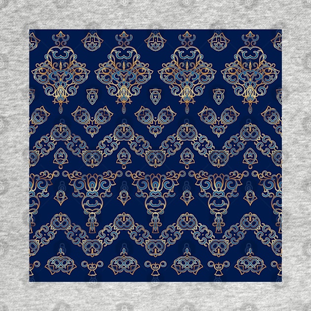 Ethnic patterns in oriental style. by IrinaGuArt